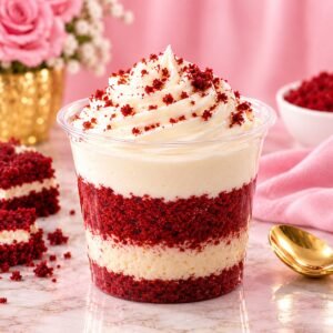 Tres Leches Red Velvet Cup